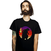 Load image into Gallery viewer, Shirts T-Shirts, Unisex / Small / Black Sunset Kaiju
