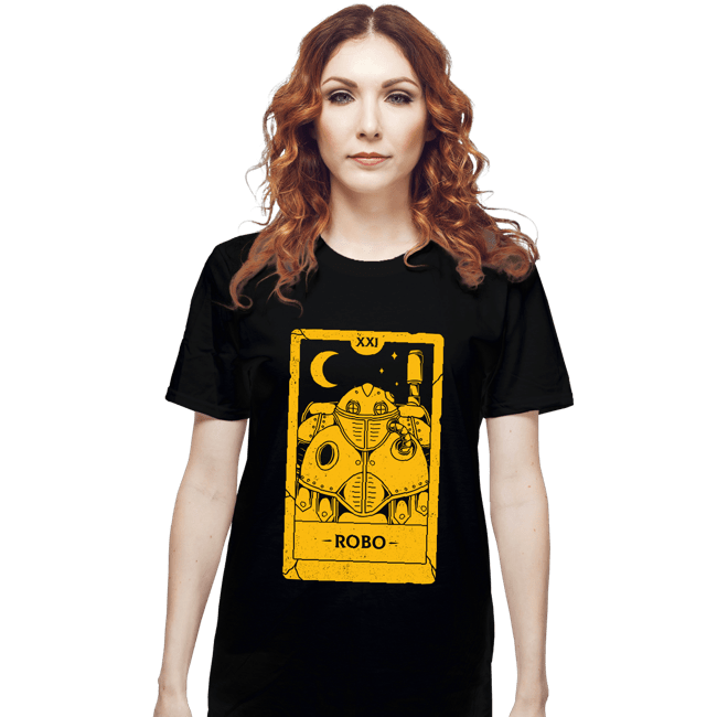 Shirts T-Shirts, Unisex / Small / Black Robo Tarot Card