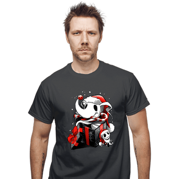 Daily_Deal_Shirts T-Shirts, Unisex / Small / Charcoal Christmas Ghost Dog