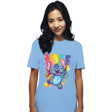 Load image into Gallery viewer, Secret_Shirts T-Shirts, Unisex / Small / Powder Blue Alien Love

