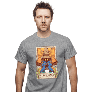 Secret_Shirts T-Shirts, Unisex / Small / Sports Grey Black Mage Tarot Card