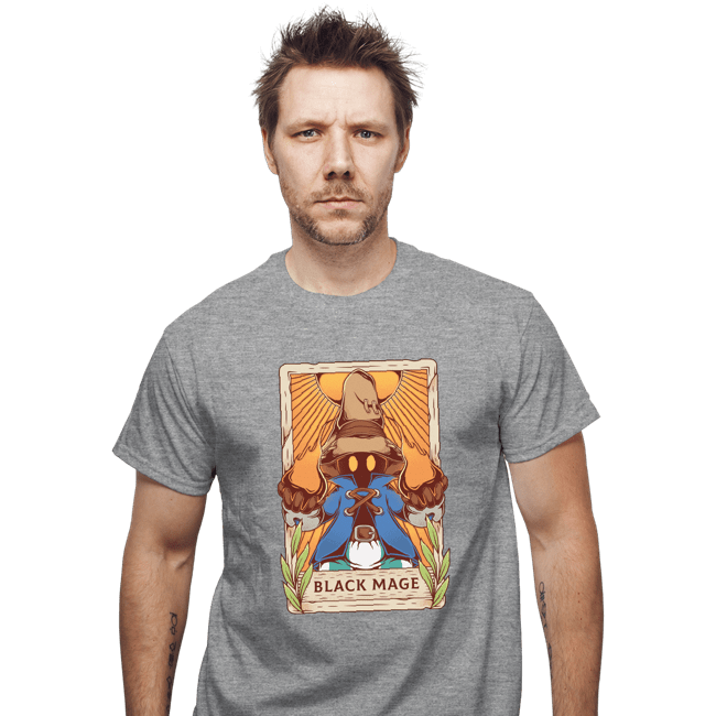 Secret_Shirts T-Shirts, Unisex / Small / Sports Grey Black Mage Tarot Card