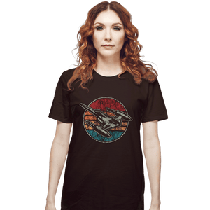 Shirts T-Shirts, Unisex / Small / Dark Chocolate Vintage Starfighter