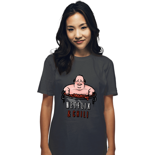 Secret_Shirts T-Shirts, Unisex / Small / Charcoal Netflix And Chili