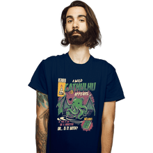 Load image into Gallery viewer, Shirts T-Shirts, Unisex / Small / Navy Cathulhu
