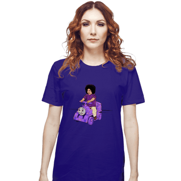 Shirts T-Shirts, Unisex / Small / Violet Purple Train