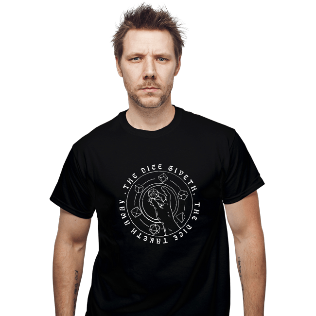 Shirts T-Shirts, Unisex / Small / Black The Dice Giveth