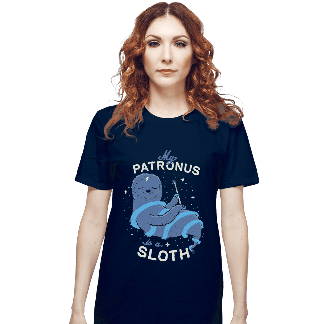Shirts T-Shirts, Unisex / Small / Navy Sloth Patronus