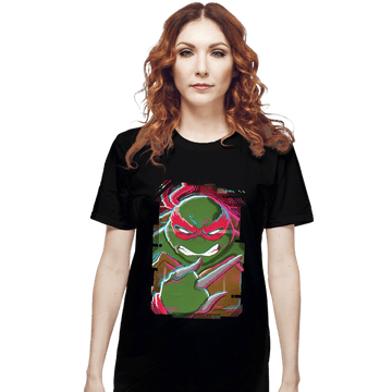 Daily_Deal_Shirts T-Shirts, Unisex / Small / Black Glitch Raphael