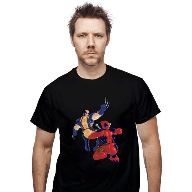 Secret_Shirts T-Shirts, Unisex / Small / Black Wolverine And Deadpool