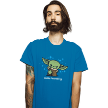 Load image into Gallery viewer, Shirts T-Shirts, Unisex / Small / Sapphire Hello Foundling
