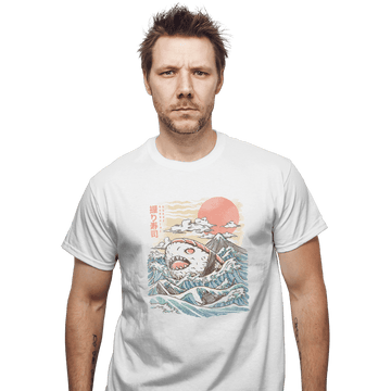 Shirts T-Shirts, Unisex / Small / White Sharkiri Sushi