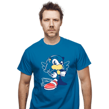 Load image into Gallery viewer, Shirts T-Shirts, Unisex / Small / Sapphire Waiting Hedgehog
