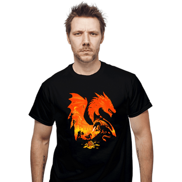 Daily_Deal_Shirts T-Shirts, Unisex / Small / Black Fantasy Flames