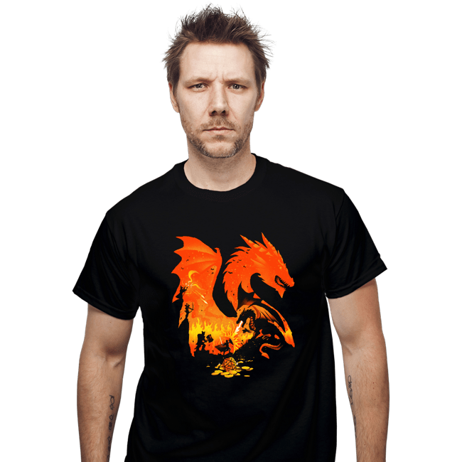 Daily_Deal_Shirts T-Shirts, Unisex / Small / Black Fantasy Flames