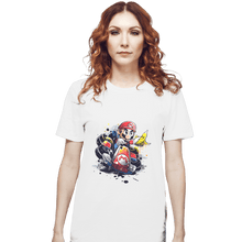 Load image into Gallery viewer, Shirts T-Shirts, Unisex / Small / White Go Kart Watercolor
