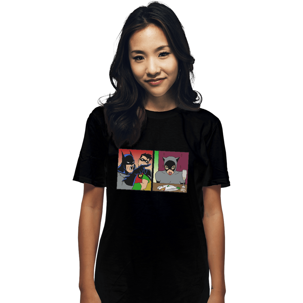 Shirts T-Shirts, Unisex / Small / Black Batman Yelling