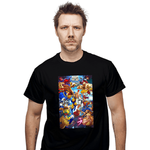 Shirts T-Shirts, Unisex / Small / Black X-Men VS Street Fighter