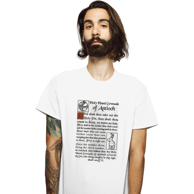 Secret_Shirts T-Shirts, Unisex / Small / White Holy Hand Grenade
