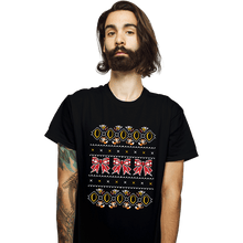 Load image into Gallery viewer, Shirts T-Shirts, Unisex / Small / Black 5 Gold Rings

