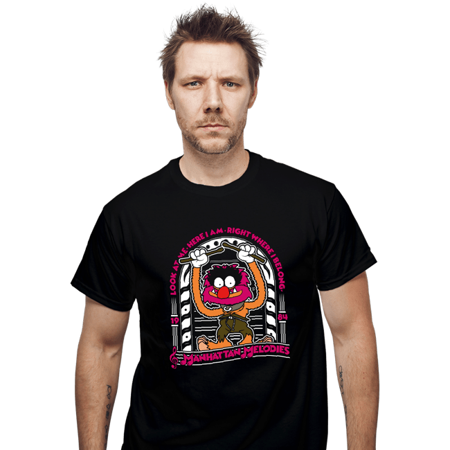 Shirts T-Shirts, Unisex / Small / Black Animal Melodies