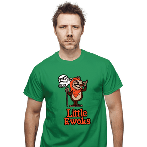 Daily_Deal_Shirts T-Shirts, Unisex / Small / Irish Green Little Ewoks