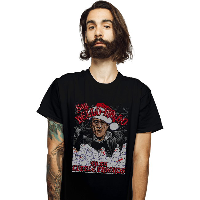 Shirts T-Shirts, Unisex / Small / Black Hello Little Friend