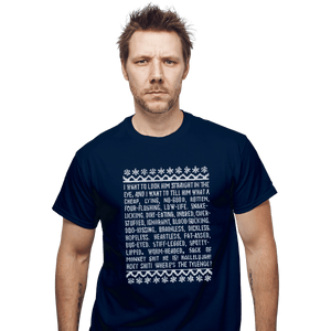 Shirts T-Shirts, Unisex / Small / Navy Clark Tirade