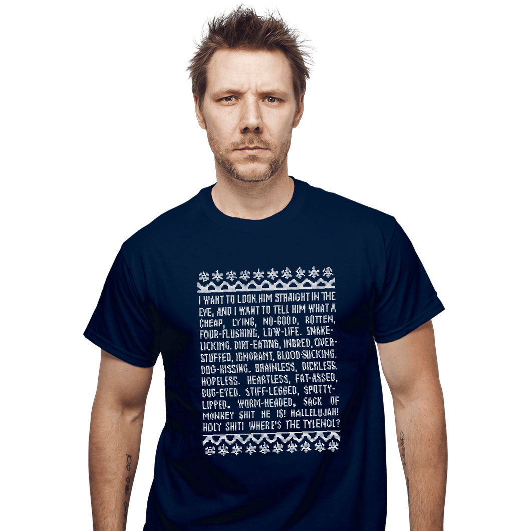 Shirts T-Shirts, Unisex / Small / Navy Clark Tirade