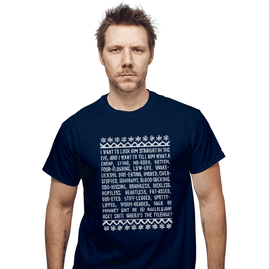 Shirts T-Shirts, Unisex / Small / Navy Clark Tirade