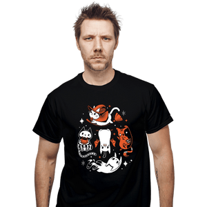 Daily_Deal_Shirts T-Shirts, Unisex / Small / Black Spooky Kitty Crew