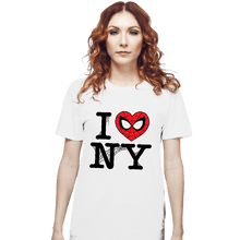 Load image into Gallery viewer, Daily_Deal_Shirts T-Shirts, Unisex / Small / White I Spider NY

