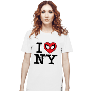 Daily_Deal_Shirts T-Shirts, Unisex / Small / White I Spider NY