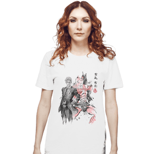 Shirts T-Shirts, Unisex / Small / White Killer Queen Sumi-e