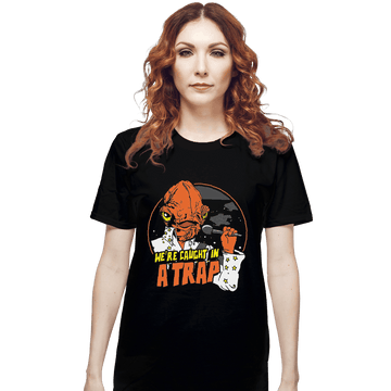 Shirts T-Shirts, Unisex / Small / Black Caught In A Trap