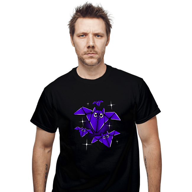 Shirts T-Shirts, Unisex / Small / Black Origami Bats