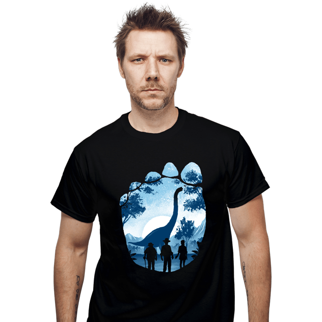 Daily_Deal_Shirts T-Shirts, Unisex / Small / Black Brachiosaurus Footprint
