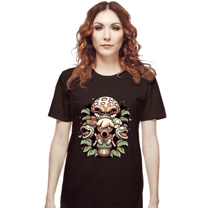 Shirts T-Shirts, Unisex / Small / Dark Chocolate Retro Garden