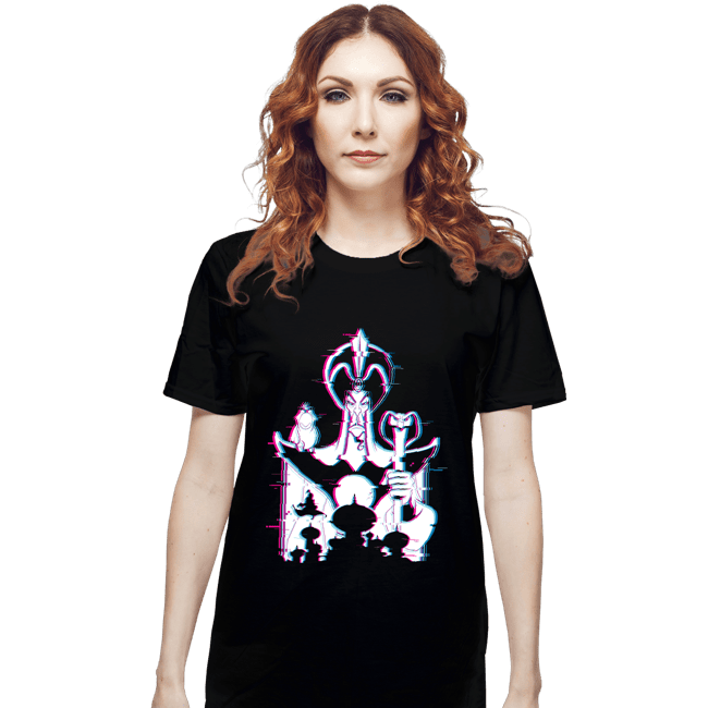 Daily_Deal_Shirts T-Shirts, Unisex / Small / Black Glitched Jafar