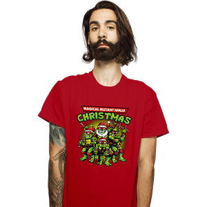 Daily_Deal_Shirts T-Shirts, Unisex / Small / Red Christmas Ninjas