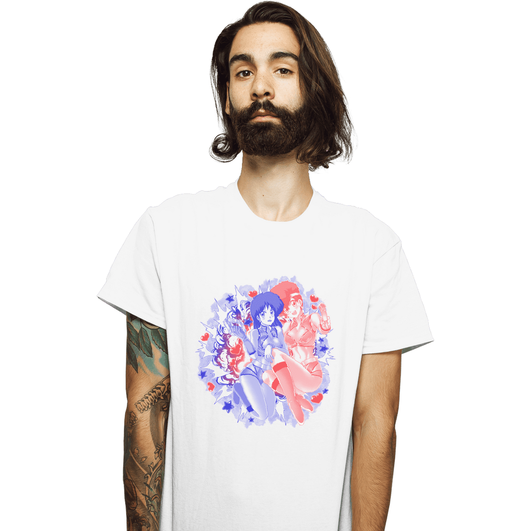 Shirts T-Shirts, Unisex / Small / White Dirty Pair