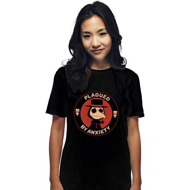 Secret_Shirts T-Shirts, Unisex / Small / Black Plagued By Anxiety