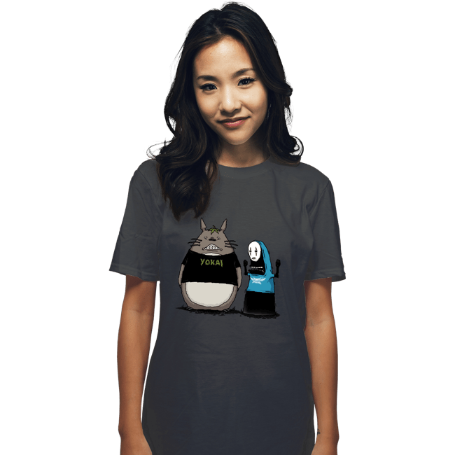 Shirts T-Shirts, Unisex / Small / Charcoal Anime Sucks