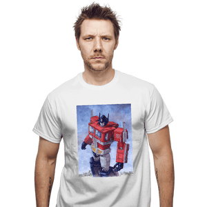 Secret_Shirts T-Shirts, Unisex / Small / White Optimus Watercolor