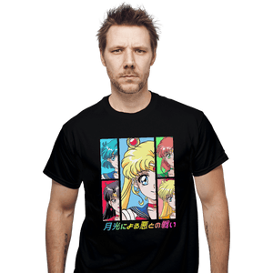 Shirts T-Shirts, Unisex / Small / Black Moon Prism Power