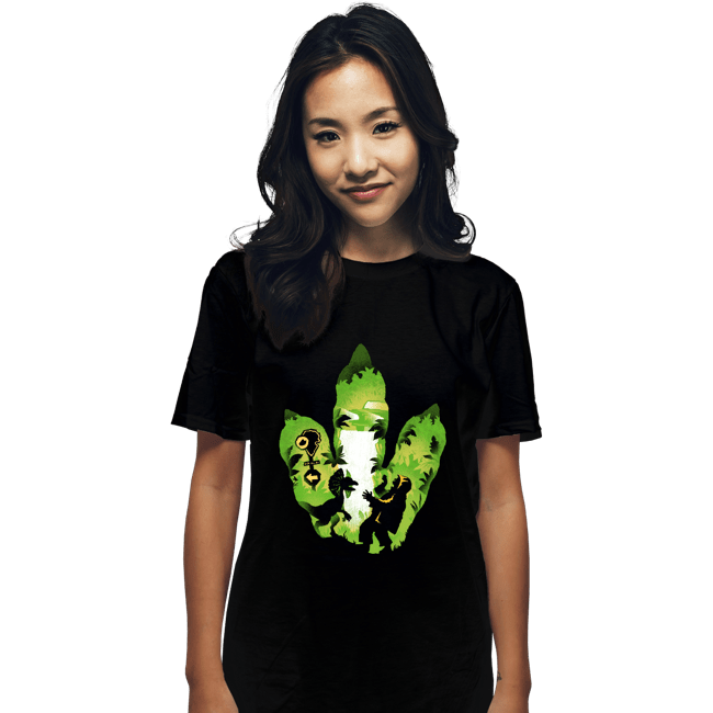 Daily_Deal_Shirts T-Shirts, Unisex / Small / Black Dilophosaurus Footprint