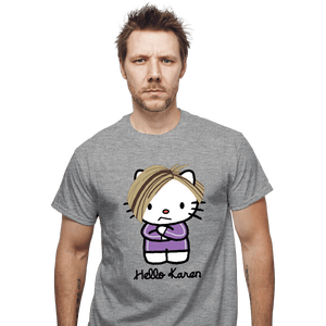 Secret_Shirts T-Shirts, Unisex / Small / Sports Grey Karen Kitty