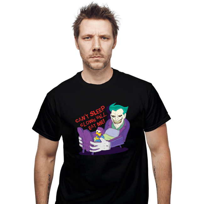 Daily_Deal_Shirts T-Shirts, Unisex / Small / Black Can't Sleep Clown Will Eat Me