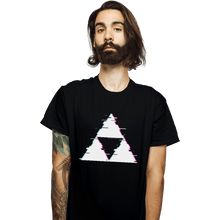 Load image into Gallery viewer, Shirts T-Shirts, Unisex / Small / Black Ddjvigo&#39;s Glitch Triforce
