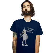 Load image into Gallery viewer, Shirts T-Shirts, Unisex / Small / Navy Disappointed
